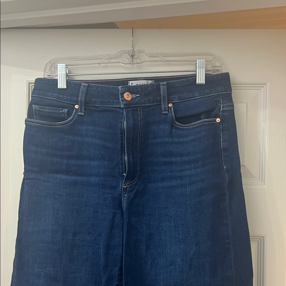 PAIGE High Rise Dark Blue Jeans